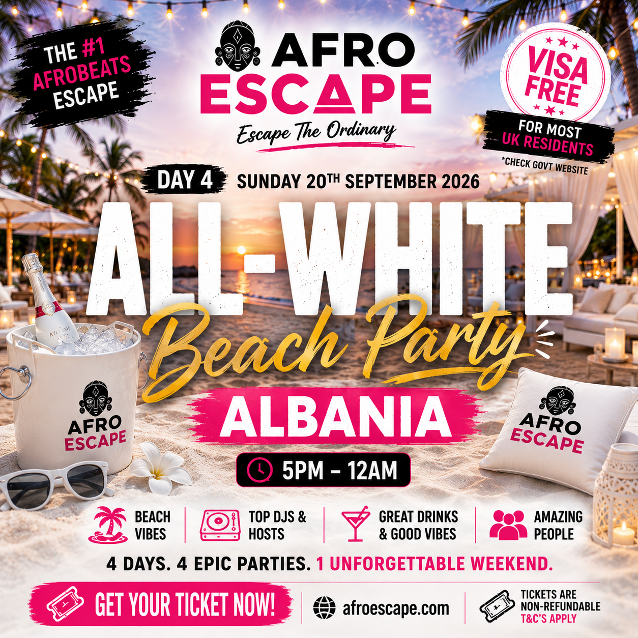 Afro Escape Albania 2026 – Tickets & Packages