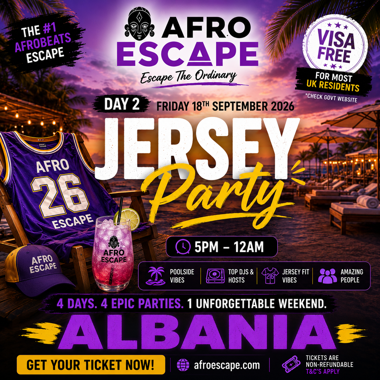 Afro Escape Albania 2026 – Tickets & Packages